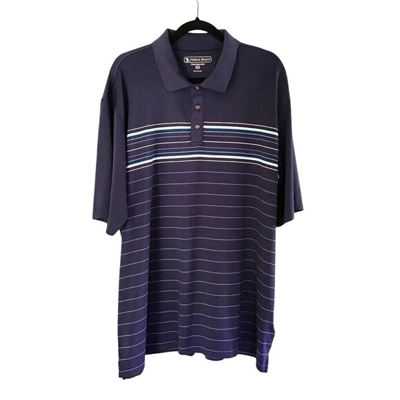 PEBBLE BEACH- MENS PERFORMANCE POLO LIGHT WEIGHT SHIRT SIZE 2XL - Picture 1 of 7